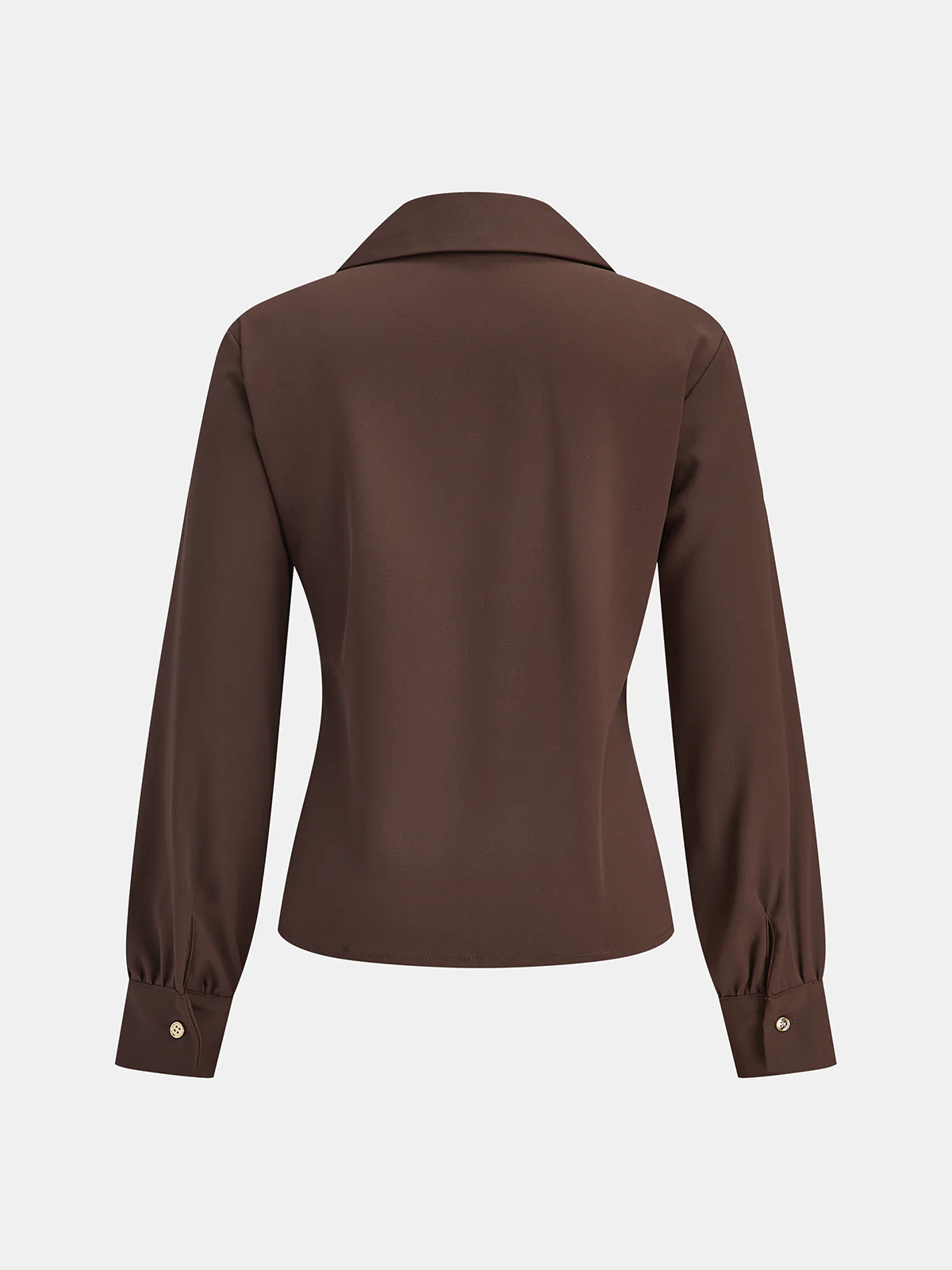 Tie-Waist Long Sleeve Shirt - Wholesalesil