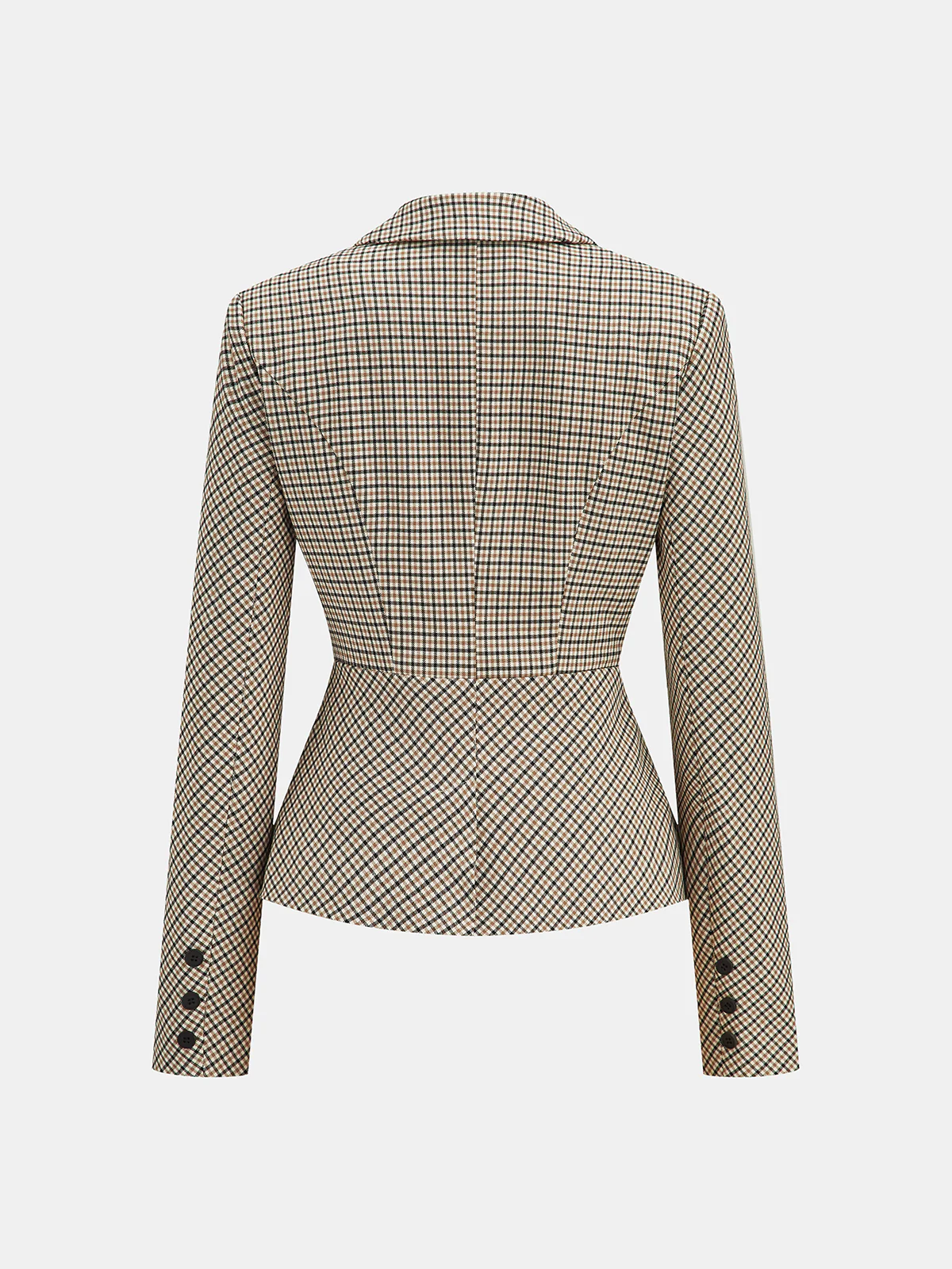 Checked Tailored Blazer - Wholesalesil