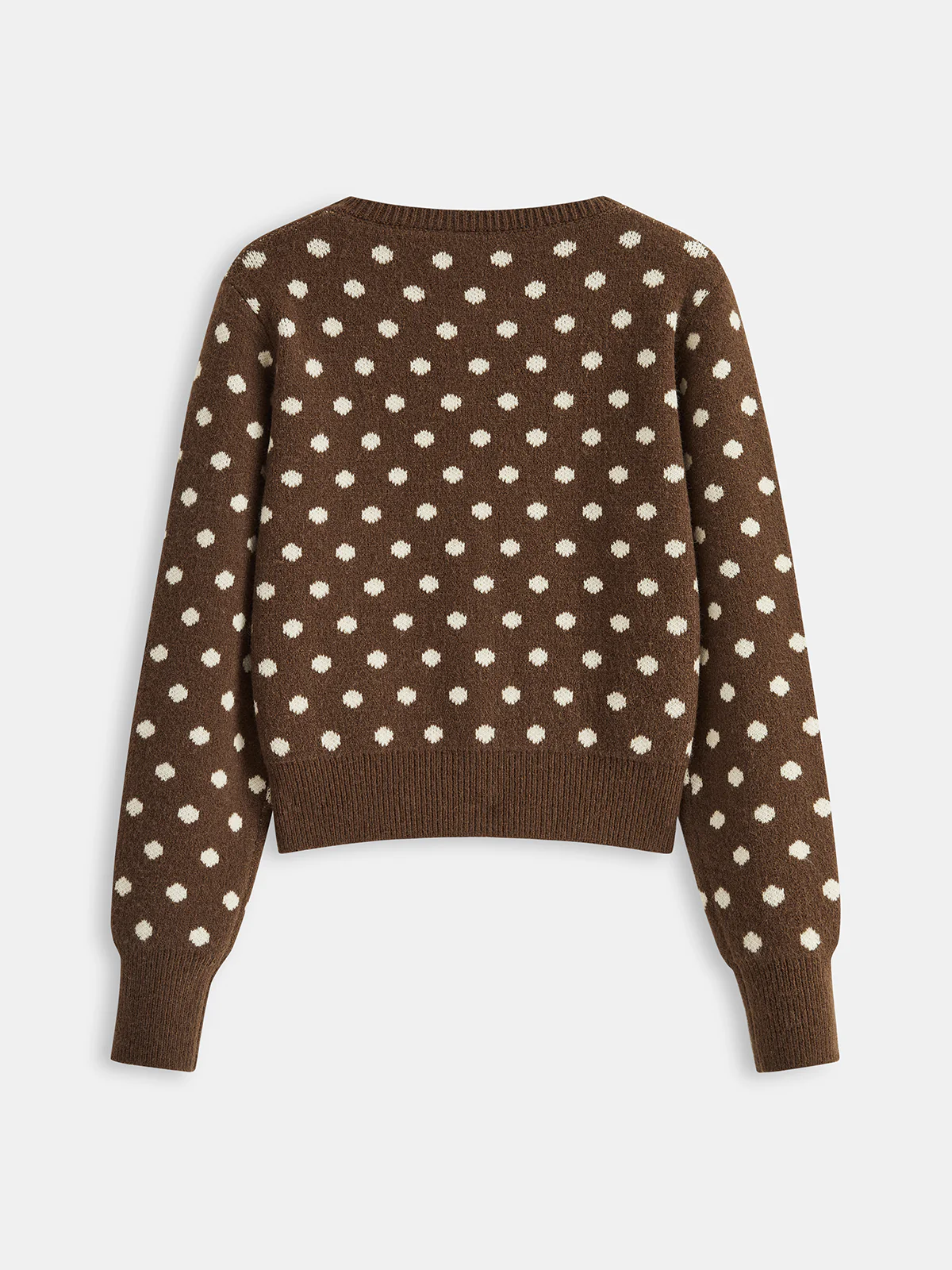 Polka Dot Button Front Cardigan - Wholesalesil