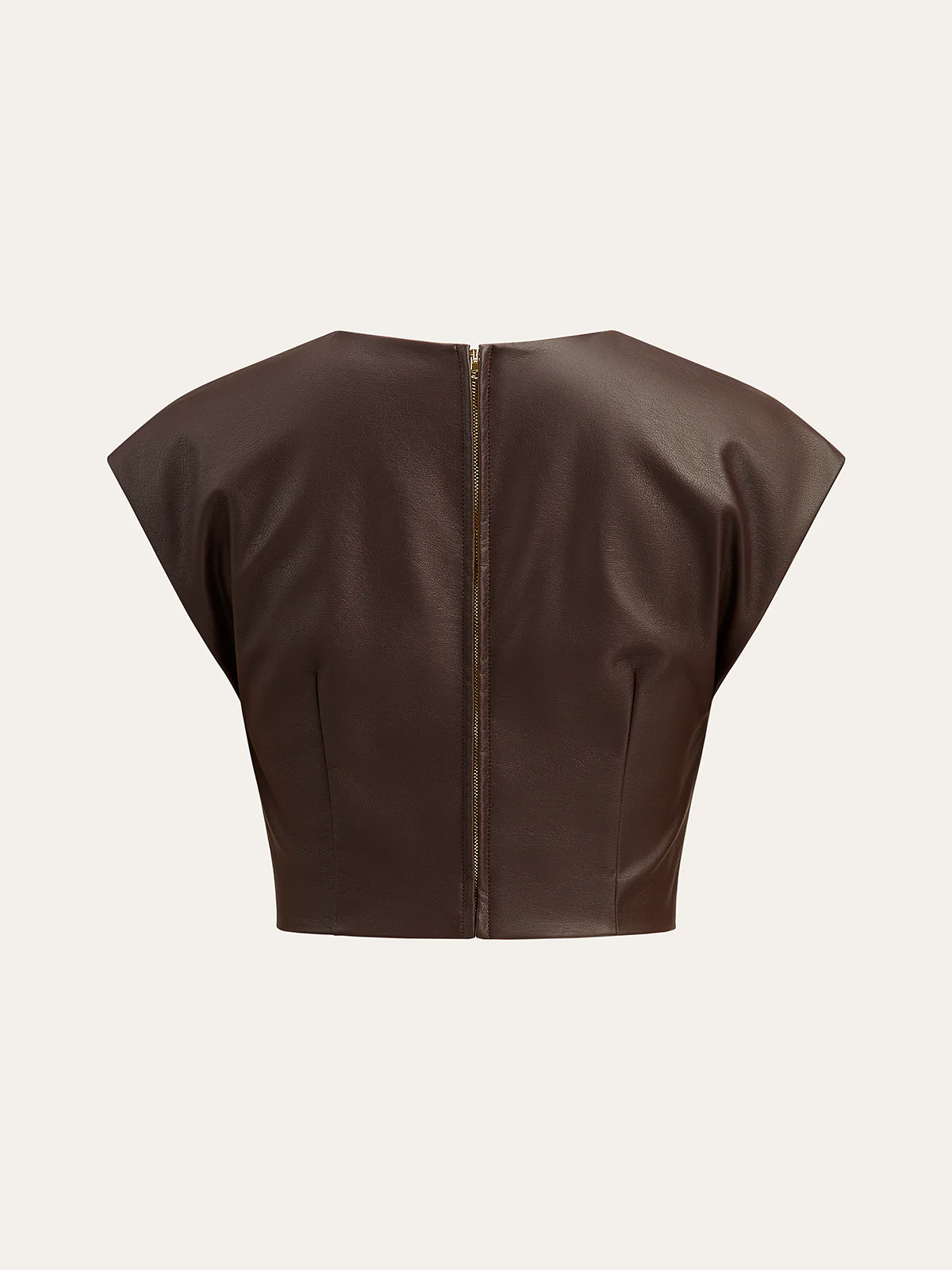 Faux Leather Knotted Top - Wholesalesil