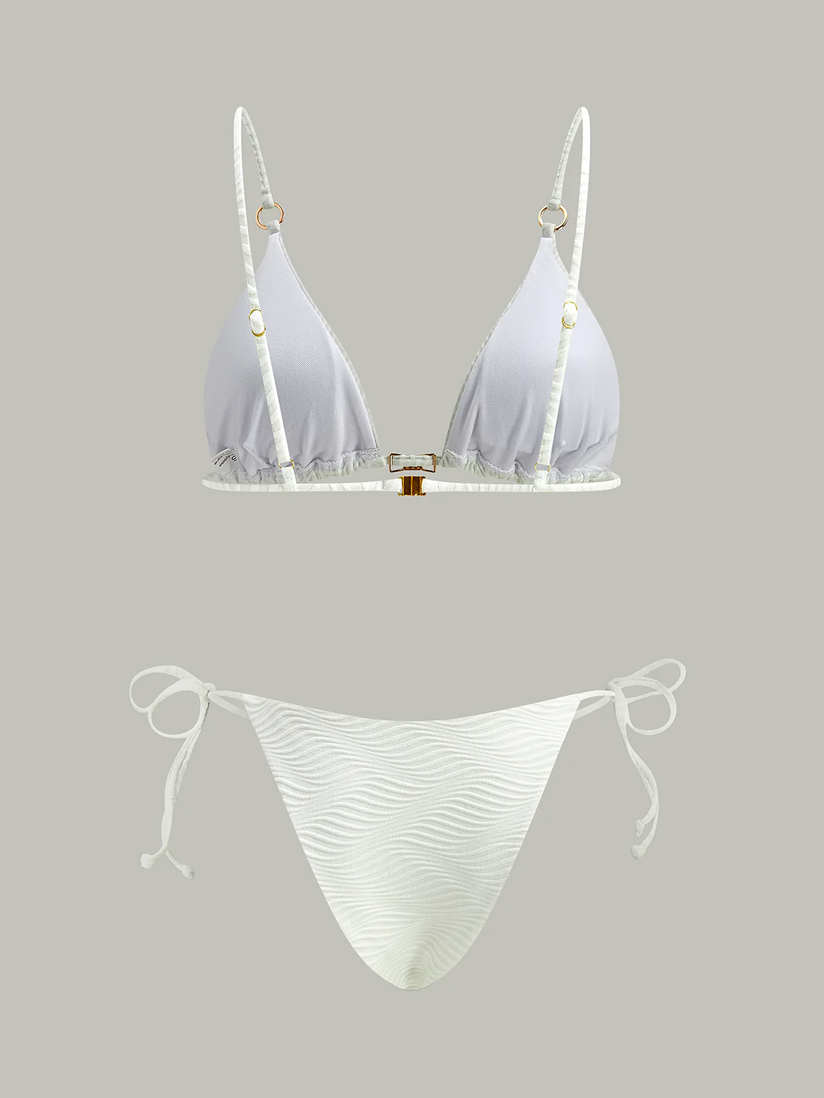 Textured Bikini Set - Wholesalesil
