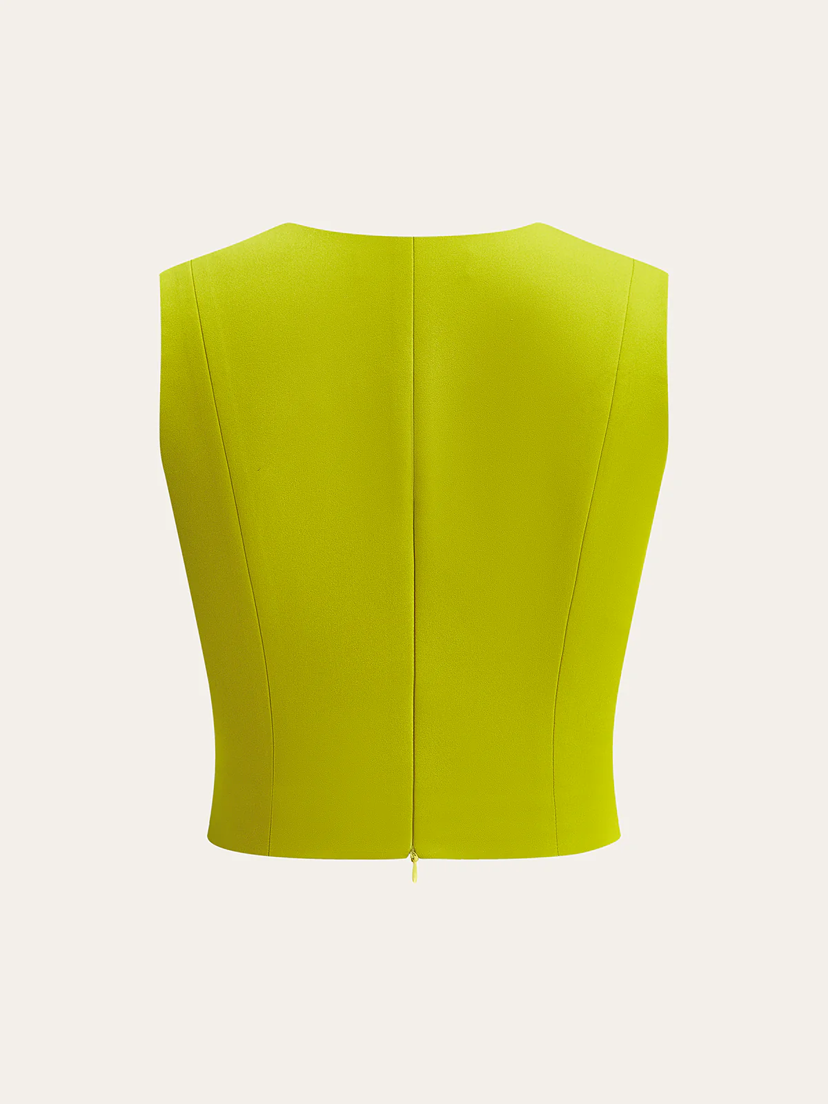 Sleeveless Crop Top With Metal Ring Detail - Wholesalesil