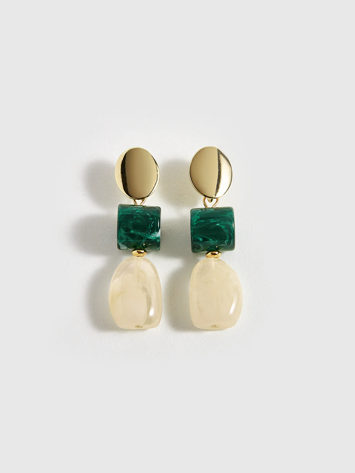 Geometric Drop Earrings - Wholesalesil
