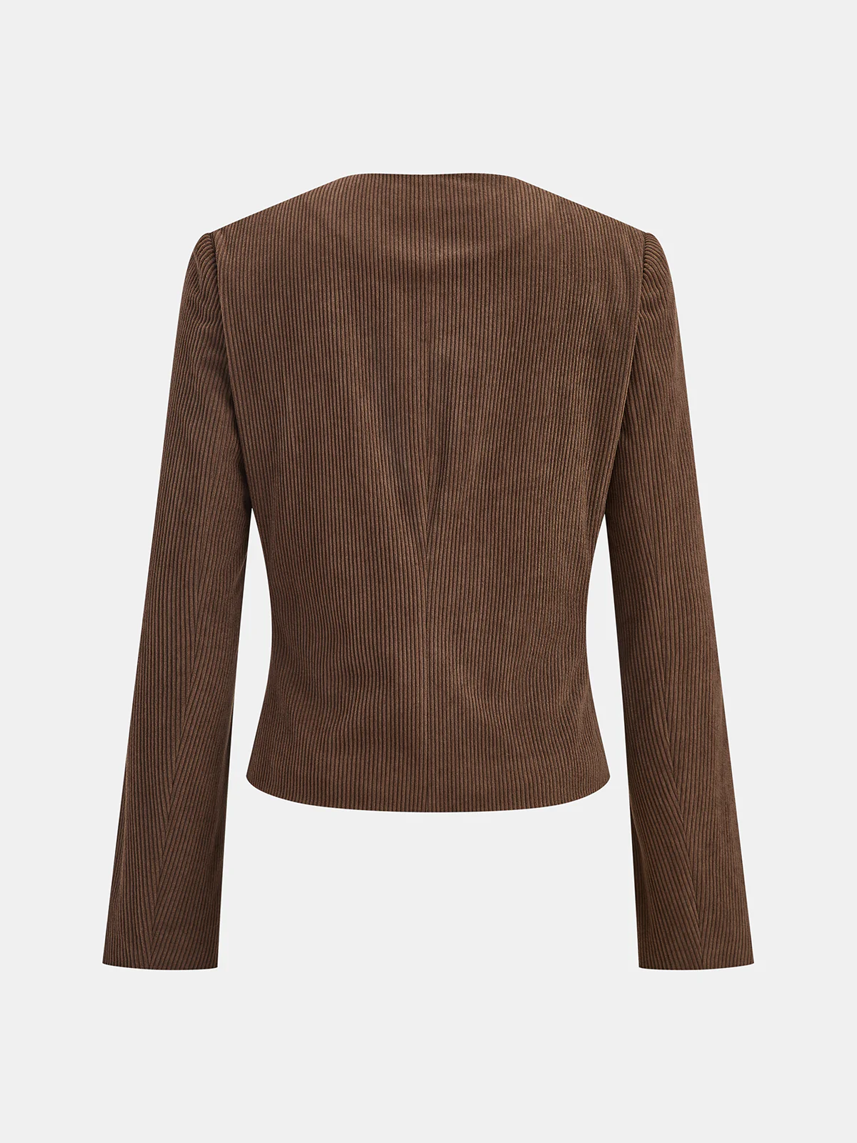 Double-Breasted Corduroy Blazer - Wholesalesil