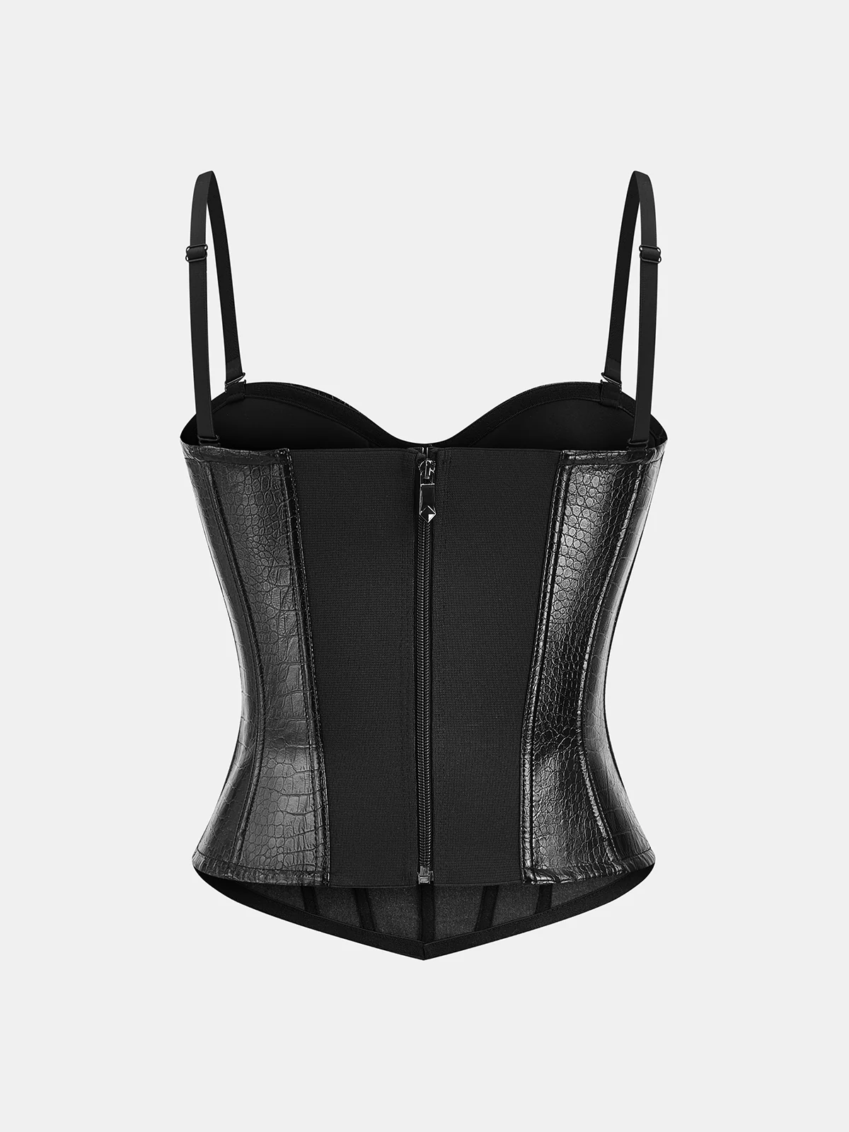 Crocodile Embossed Corset Top - Wholesalesil