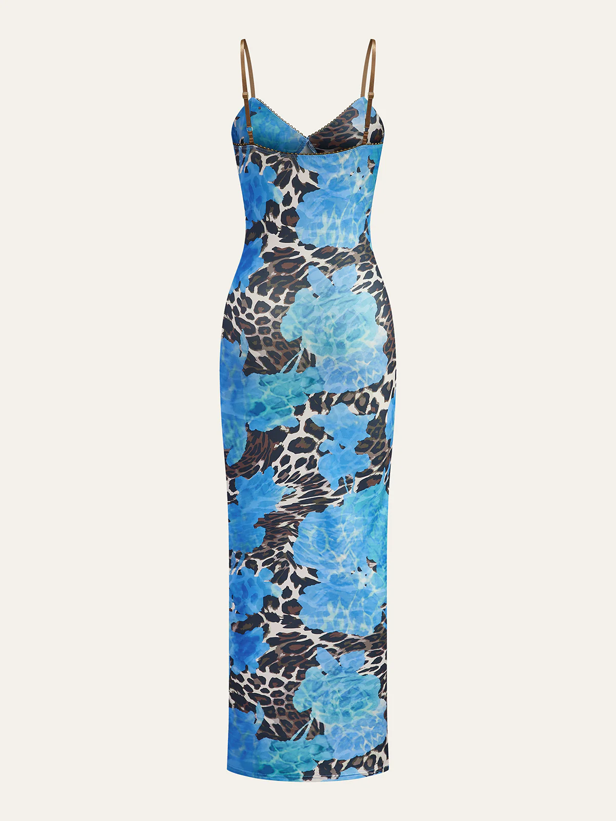 Leopard Print Maxi Dress - Wholesalesil