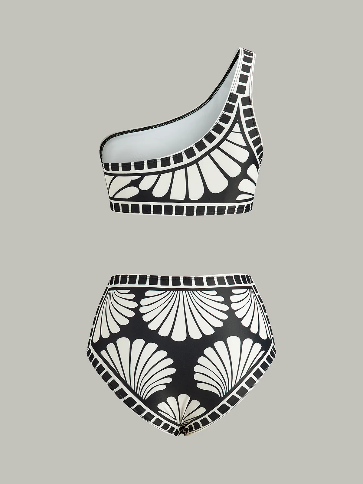 Asymmetrical One-Shoulder Bikini Set - Wholesalesil