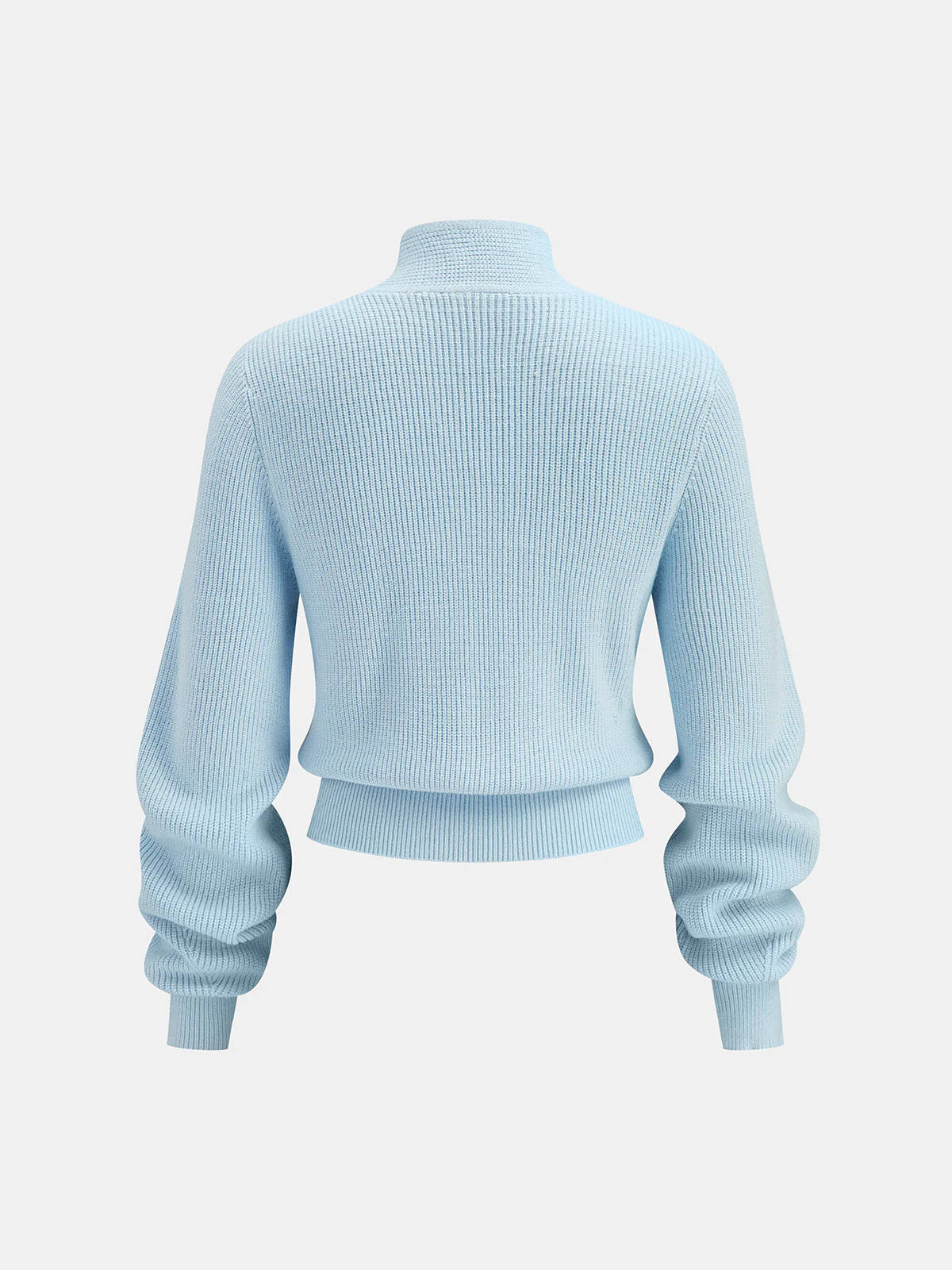 Tie-Neck Cropped Sweater - Wholesalesil