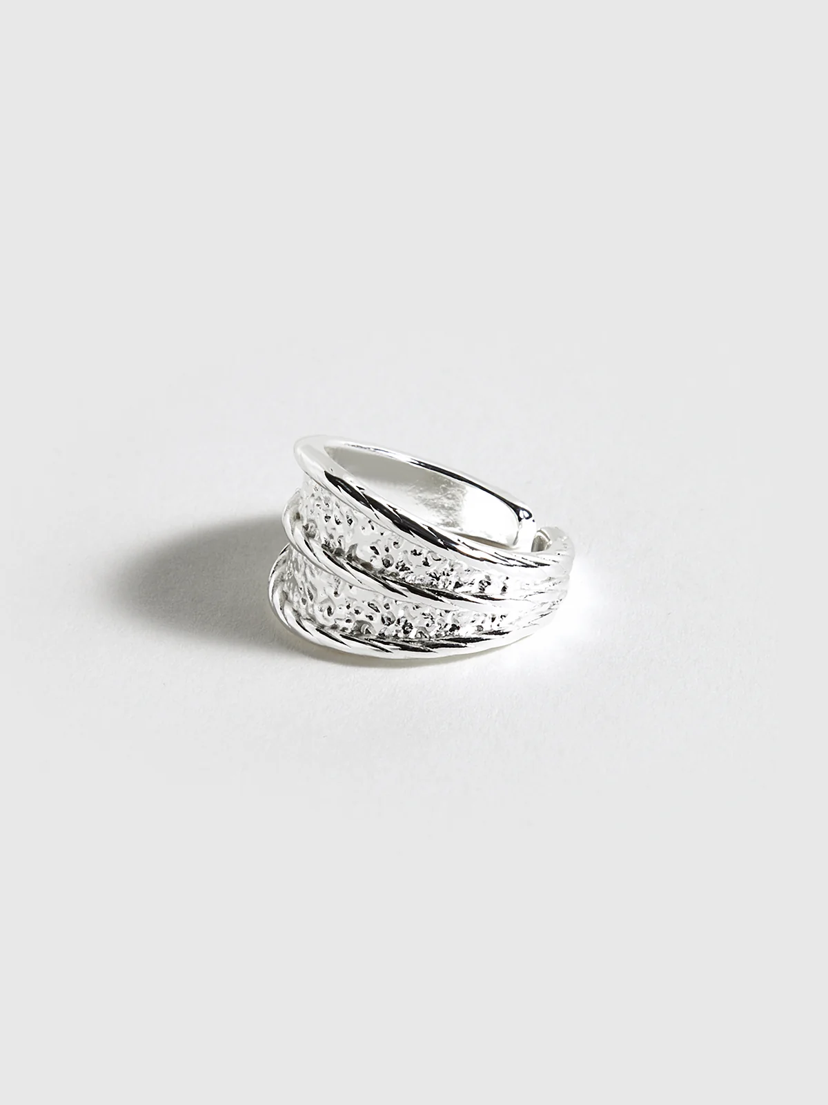 Textured Silver Ring - Wholesalesil