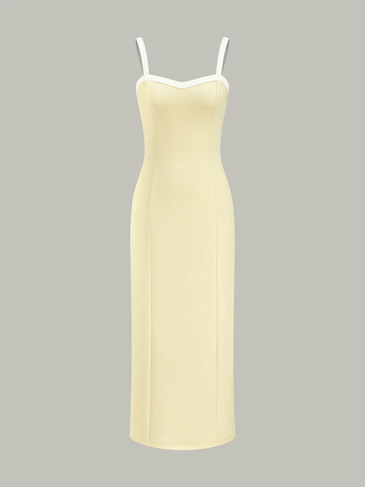 Contrast Trim Strappy Midi Dress - Wholesalesil