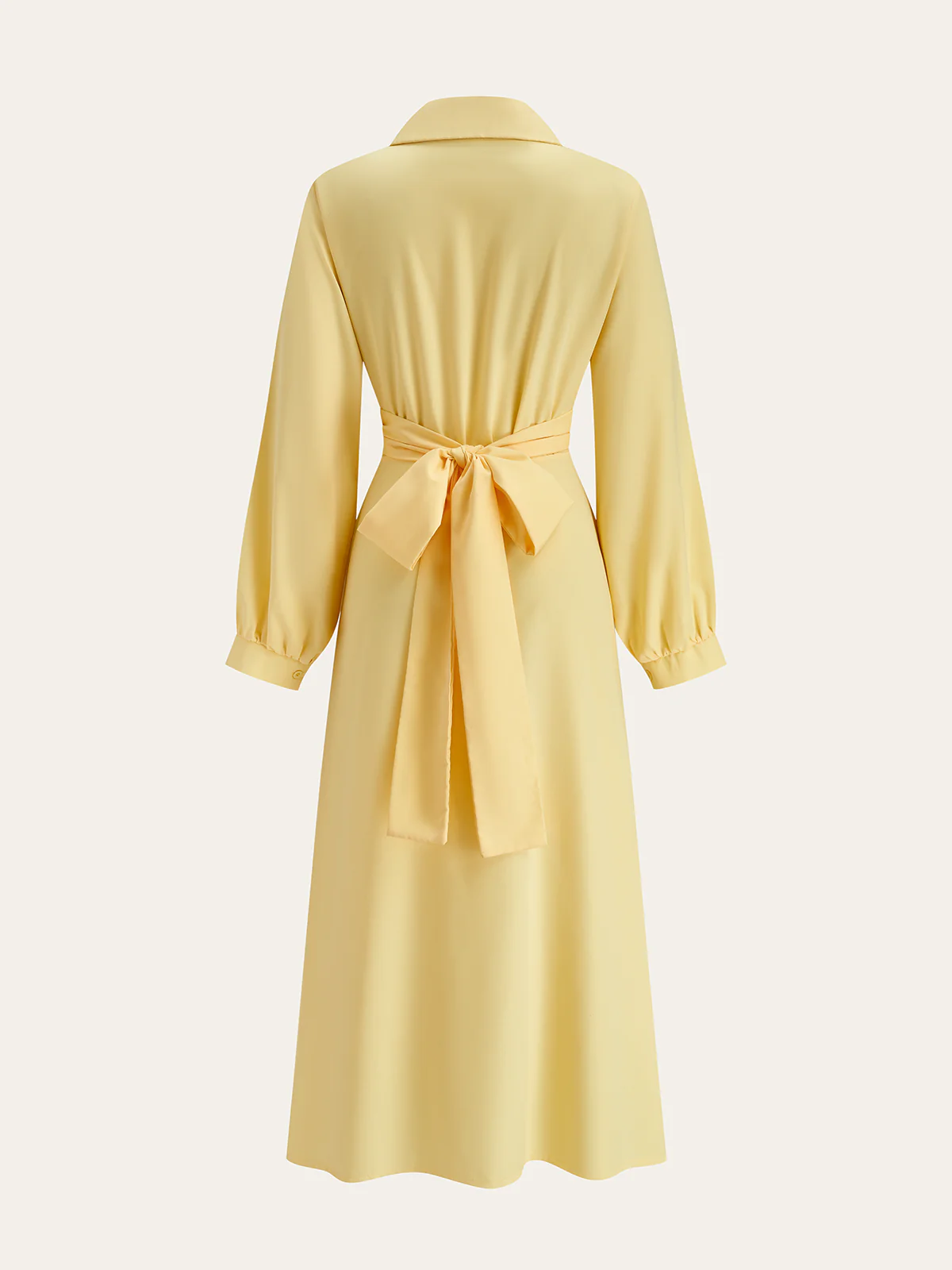 Back Bow Tie Shirt Dress - Wholesalesil