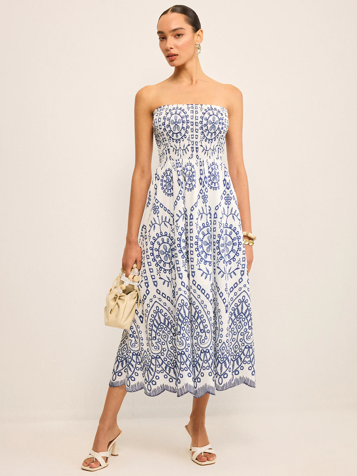Strapless Boho Maxi Dress - Wholesalesil