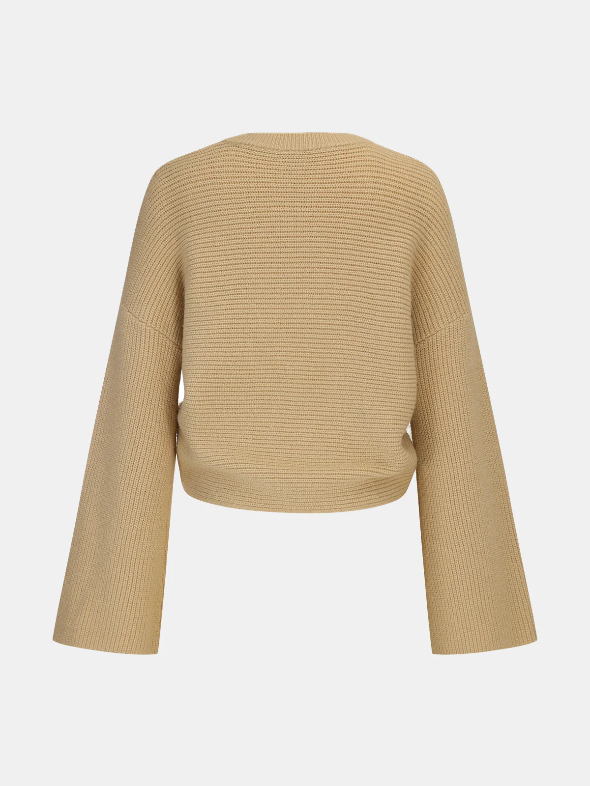 Asymmetric Wrap Knit Sweater - Wholesalesil