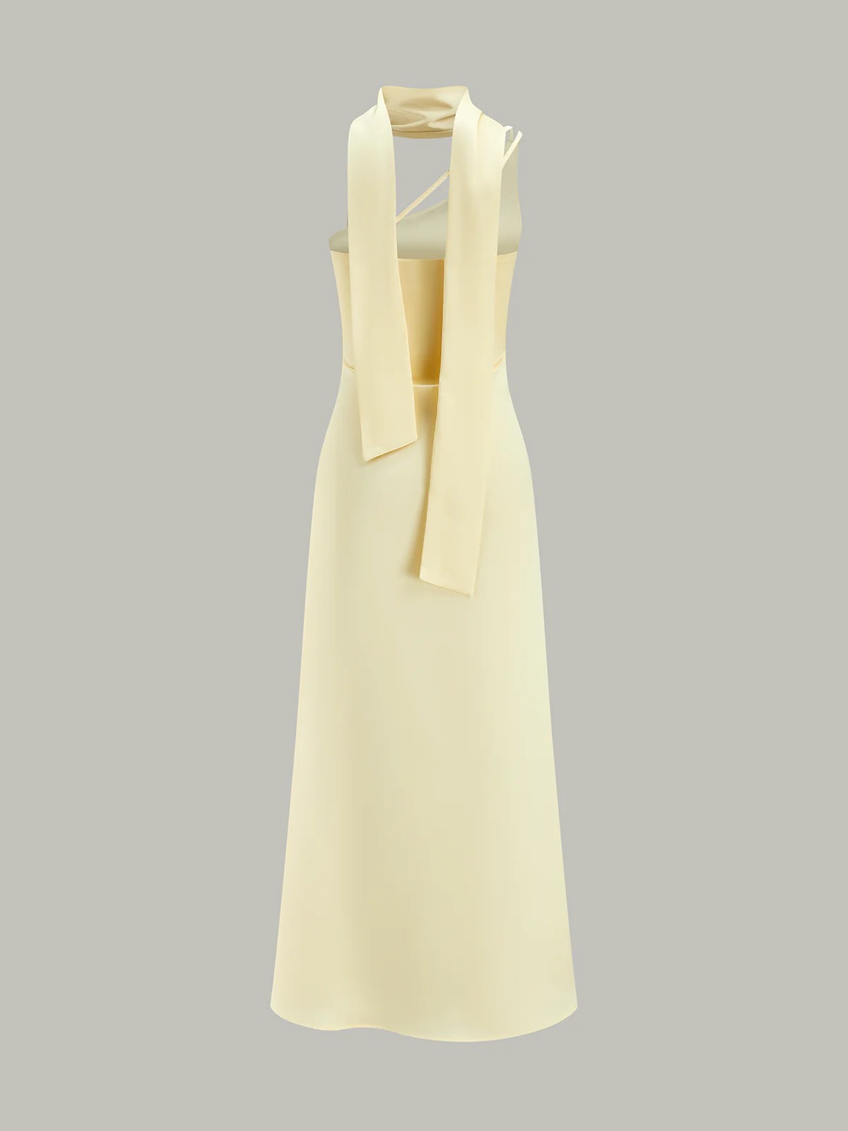 Asymmetrical One-Shoulder Midi Dress - Wholesalesil