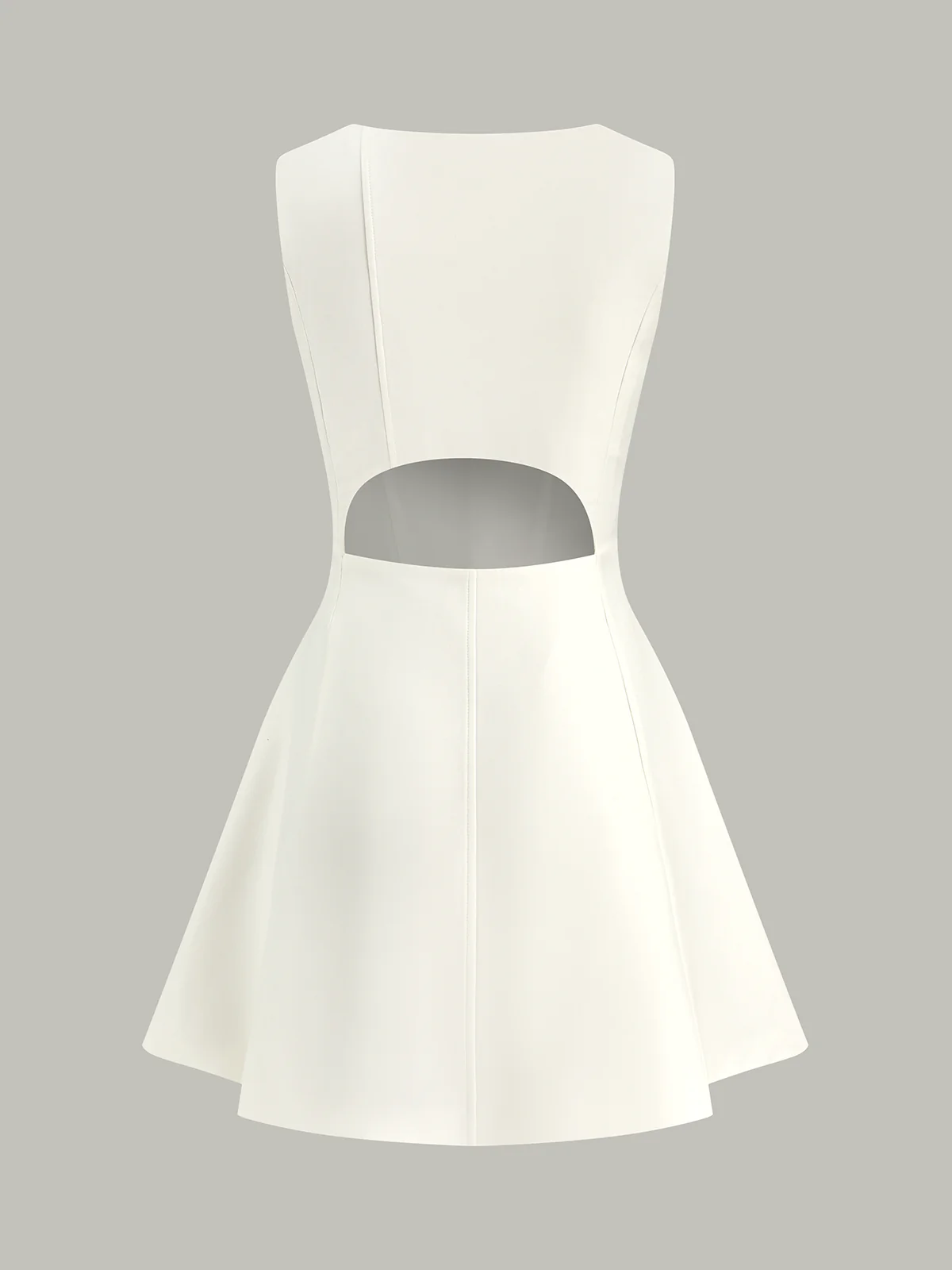 Asymmetric Neckline Flare Dress - Wholesalesil