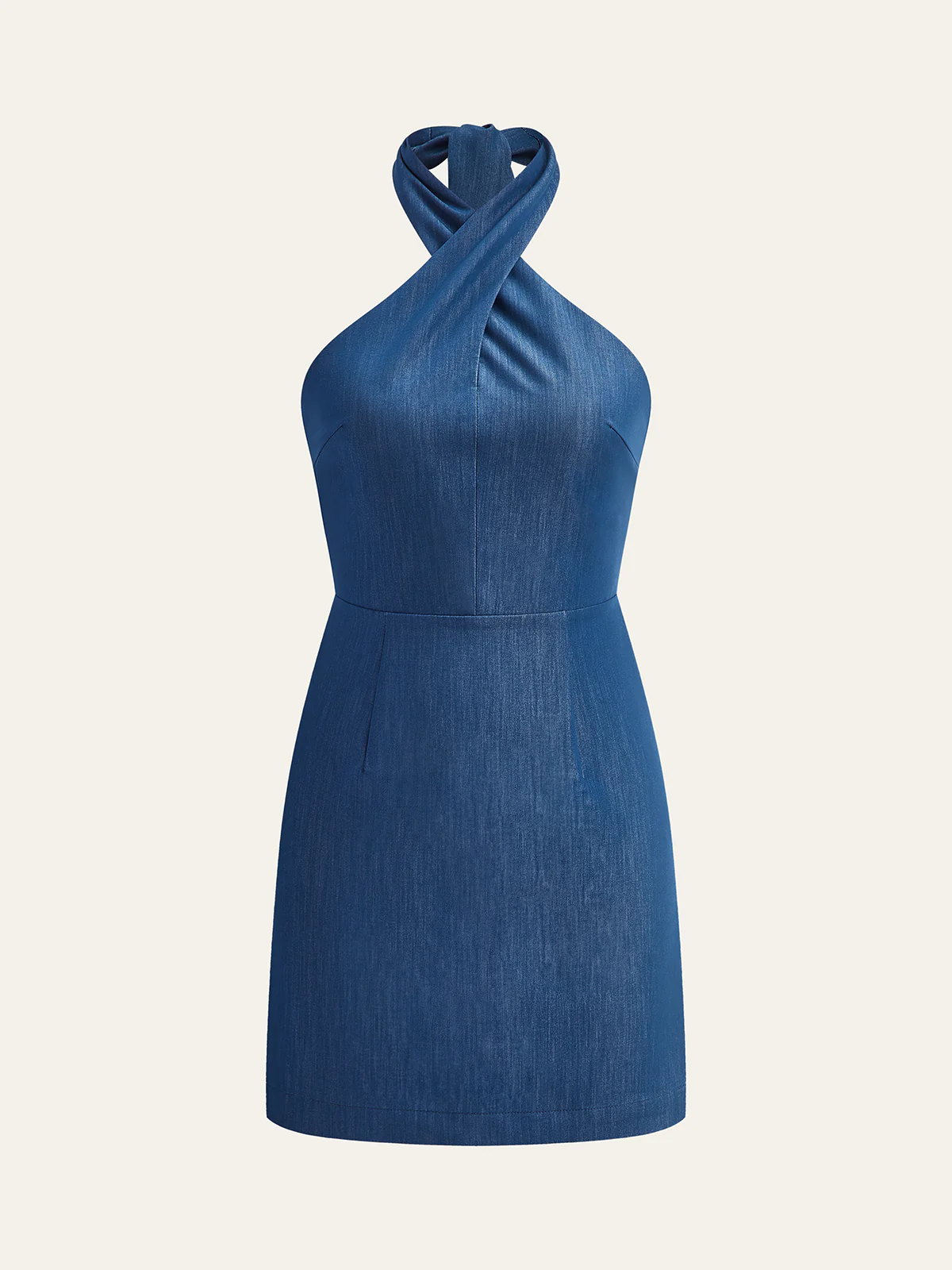 Halter Neck Mini Dress - Wholesalesil
