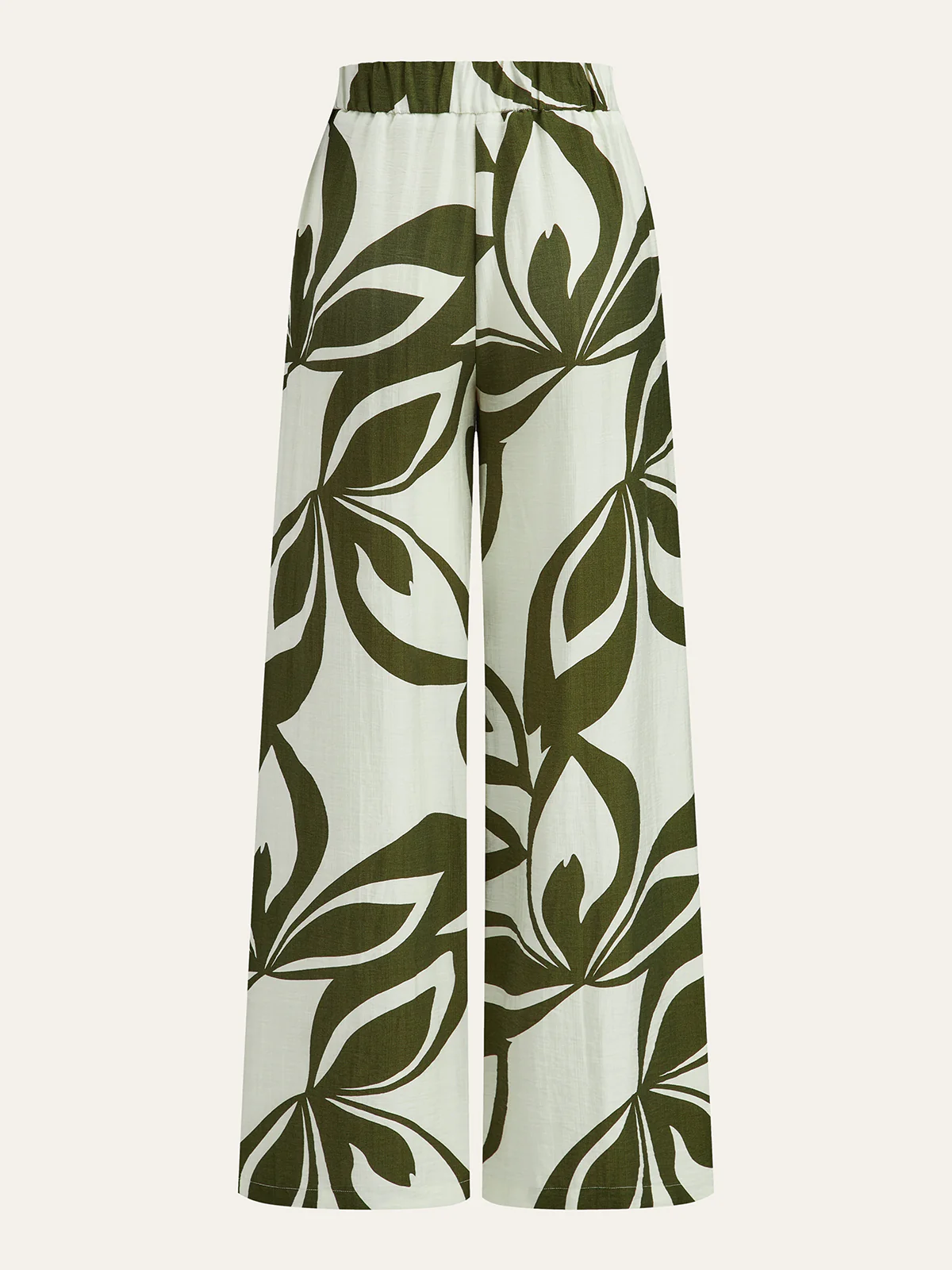 Floral Print Wide-Leg Pants - Wholesalesil
